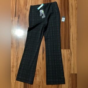 LYSSE NEW YORK Womens Leggings Pants Plaid Black Gray XL 4 Way Stretch